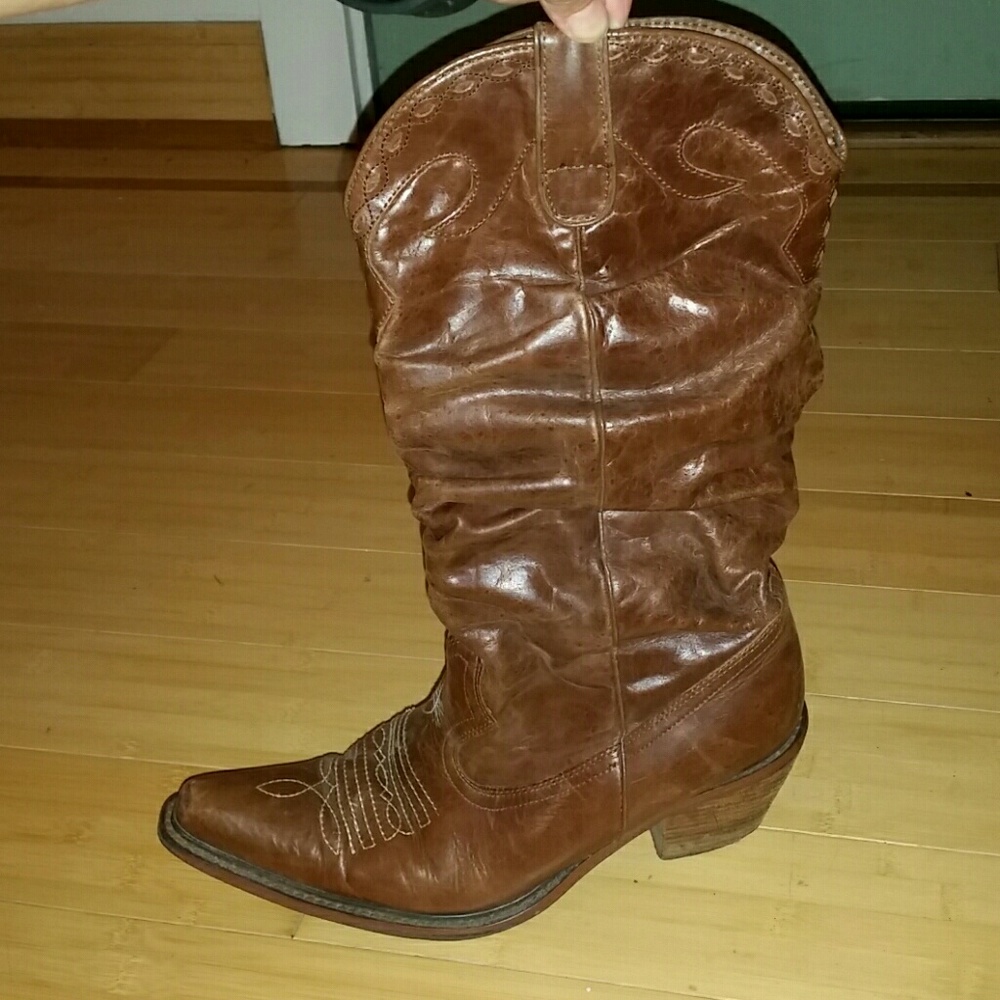 Jessica Simpson Saddle Cowboy Boots